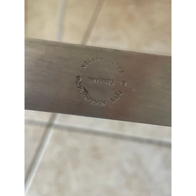 Poul Kjaerholm Pk61 Steel and Glass Coffee Table From Fritz Hansen For Sale In Dallas - Image 6 of 6