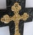 Forest Green Antique Art Nouveau Bronze Cross Crucifix, 1890s For Sale - Image 8 of 10