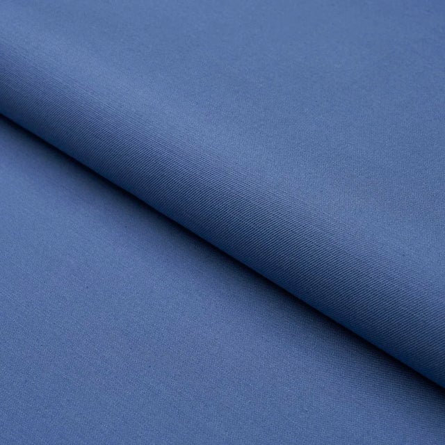 Schumacher X Mark D. Sikes Judy Texture Fabric In Cobalt For Sale