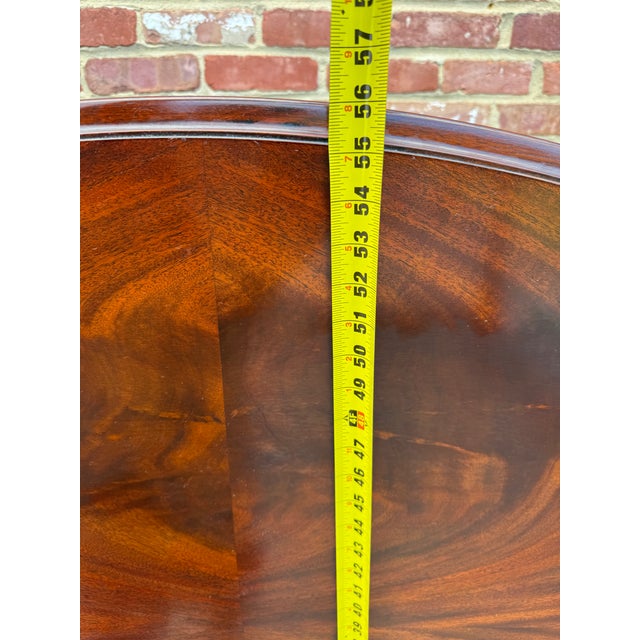 Henkel Harris Vine Carved Flame Mahogany Hand Carved 4 Post King Bed Frame For Sale - Image 14 of 18