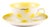 Contemporary Yellow Dots Porcelain Collection Tea Cup from Litolff For Sale - Image 3 of 12