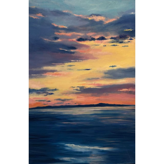 Sunset, Channel Island, Santa Barbara captures the luminous beauty of the Santa Barbara. Rich blues, deep ocean tones, and...