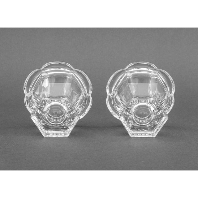 Glass Baccarat Crystal Covered Mustard Jars, Pair For Sale - Image 7 of 8