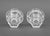 Glass Baccarat Crystal Covered Mustard Jars, Pair For Sale - Image 7 of 8