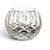 A late twentieth-century clear cut-crystal rose bowl of substantial weight and compact globular form, distinguished by an...