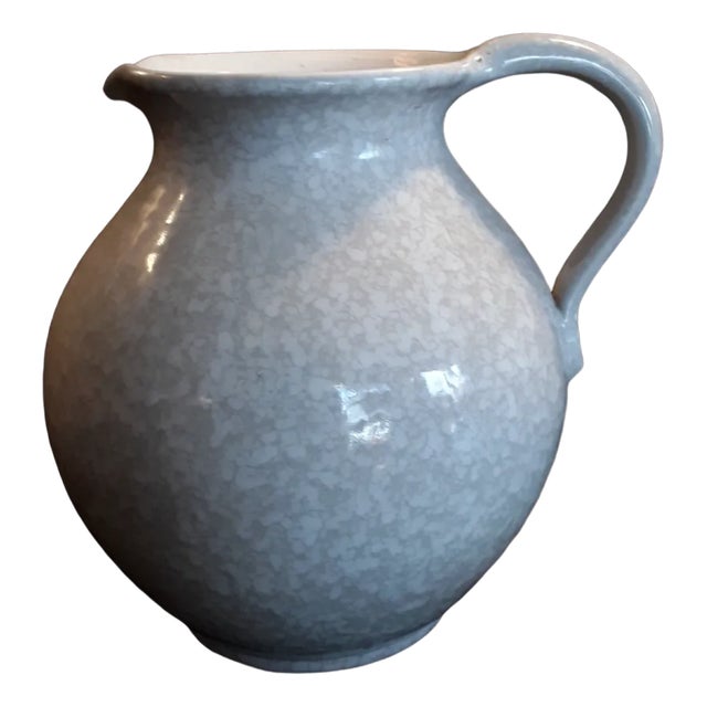 German Handmade Ceramic Jug Vase with Handle from JLK, 1970s For Sale