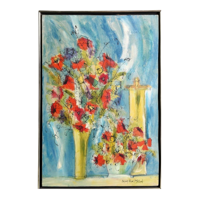 Flowers 1, Susan Pear Meisel, Painting For Sale