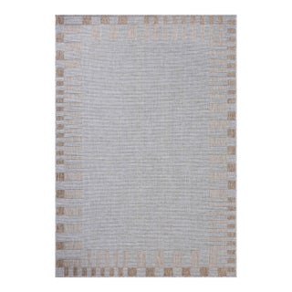 Amber Lewis x Loloi Topanga Silver / Natural 6'-7" x 9'-4" Area Rug For Sale