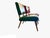 Mid-Century Modern Pair of 1950s Red and Green Vinyl Chairs For Sale - Image 3 of 7