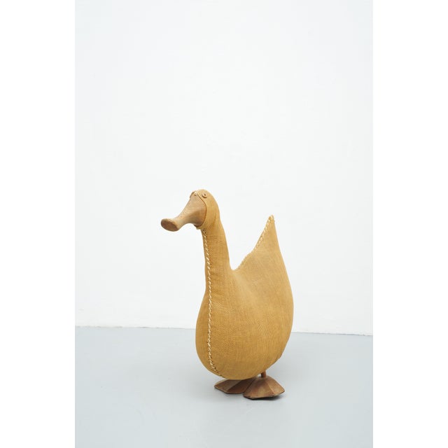 Stuffed Duck with Wooden Beak and Glass Eyes, 1960s For Sale - Image 13 of 13