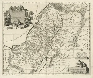 Antique Map of the Holy Land, 1720