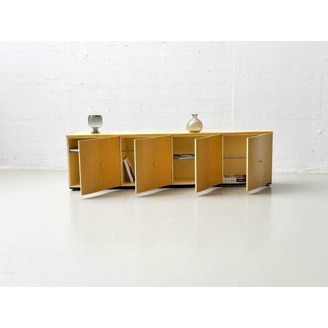 Beige Wavy Lowboard from Punt Mobles, Valencia, Spain, 1990s For Sale - Image 8 of 18