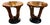 Pair of Italian Art Deco Style Macassar Wood Side Tables For Sale