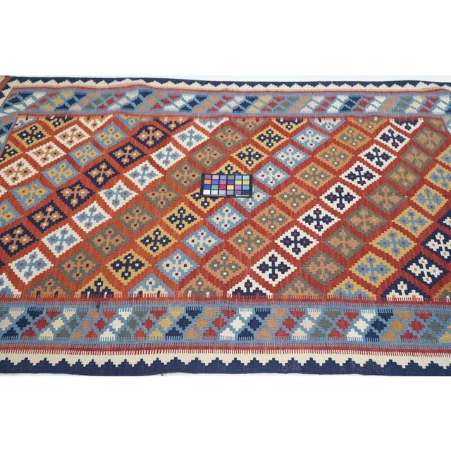 Vintage Kilim Rug 3'10'' X 5'6'' For Sale - Image 9 of 10