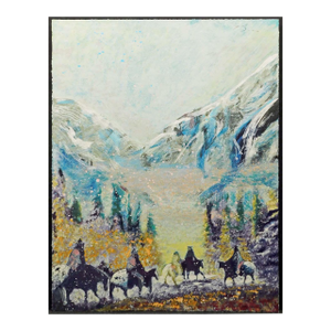 Earl Biss "Autumn Mountain Haze" Unframed Serigraph on Paper Hand Signed 1996
