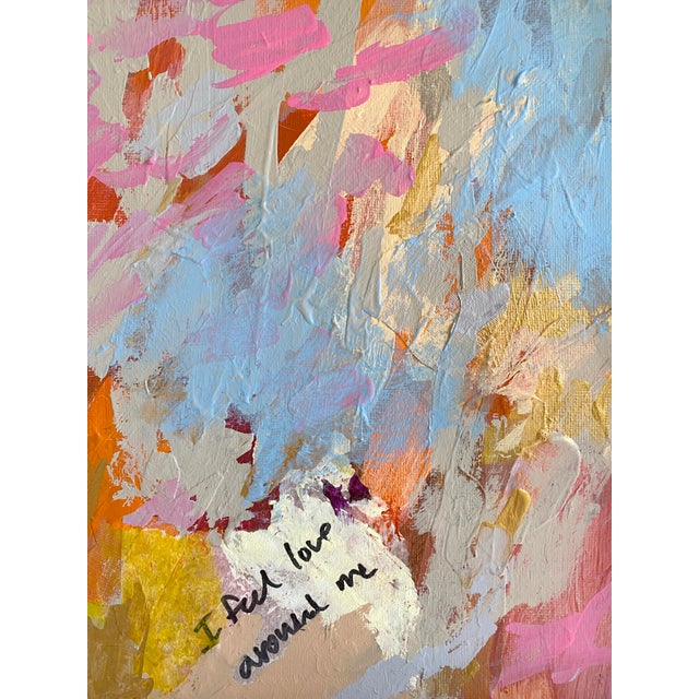 Transitional "Love Around Me" 2026 Original Framed Painting by Jessalin Beutler For Sale - Image 3 of 3