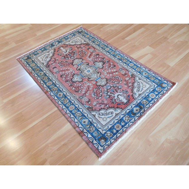 Vintage Persian Lilihan Rug 3'4" x 5' Chairish