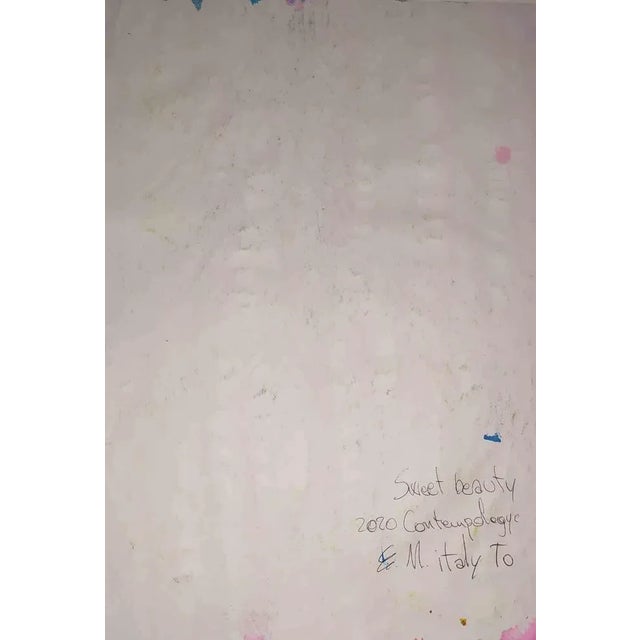 Sweet beauty Mixture of tempera on paper Made by the Italian artist contempologyc in 2020. Excellent condition. This piece...