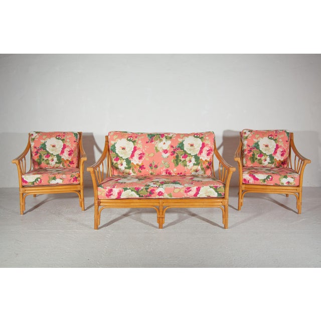 Brown Mid-Century Modern Italian Two-Seater Sofa in Bamboo, 1960 For Sale - Image 8 of 10