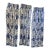 4 Vintage Schumacher Blue and White Curtains For Sale