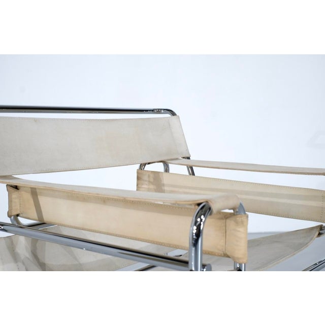 Metal B3 Wassily Armchair in Fabric by Marcel Breuer for Gavina, 1970s For Sale - Image 7 of 14