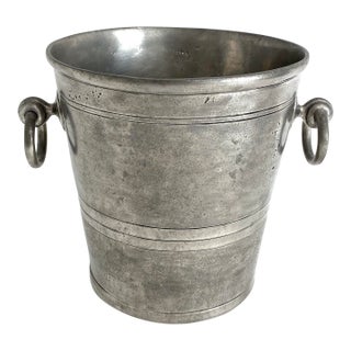 Les Etains De Paris French Pewter Champagne Cooler For Sale