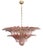 Murano Chandelier with Pink Palmette Glasses, 1990s For Sale