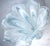 Tall 15.5” Vintage Italian Blown Glass Fazzoletto Lily Vase – Aqua Alabastro Swirl For Sale - Image 4 of 14