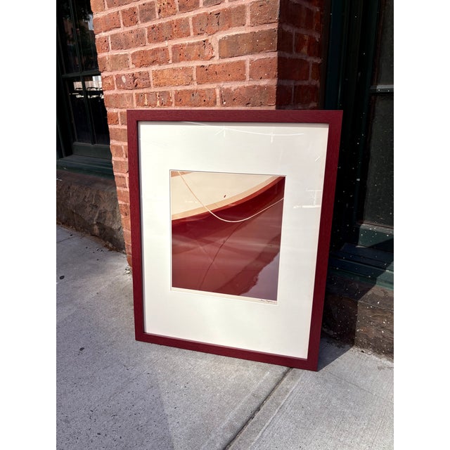 Original, Signed Chromogenic print by Anne Sager in a burgundy frame. Perfect Condition. Hand signed and stamped my...