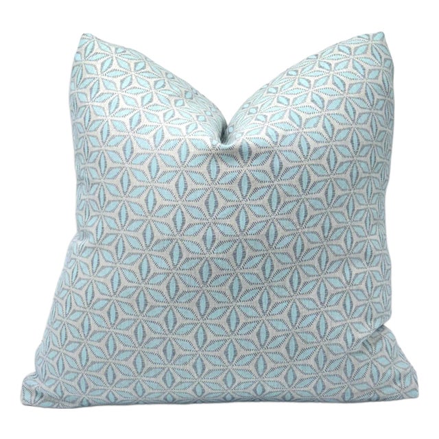 Walter G Hanami Light Blue Pillow Cover For Sale