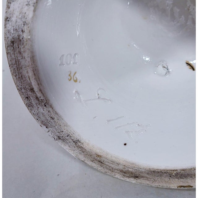 German 19th C Meissen Porcelain Winged Cupid Angel For Sale - Image 16 of 16