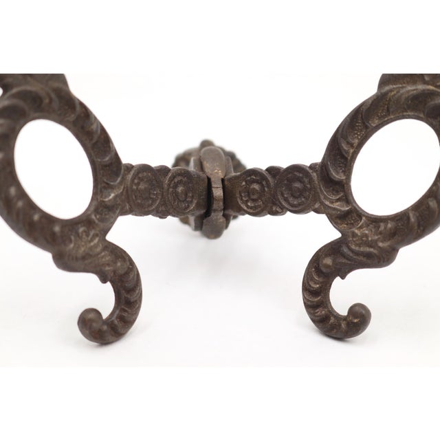 Early 20th Century Neoclassical Cast Iron Antique Hall Tree Hook For Sale - Image 5 of 9
