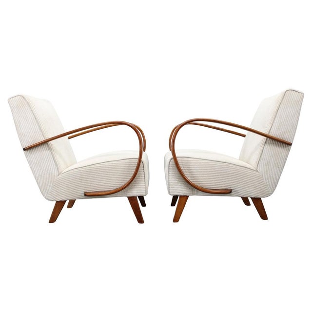 Art Deco Lounge Chairs by Jindřich Halabala, 1940s, Set of 2 For Sale - Image 15 of 15