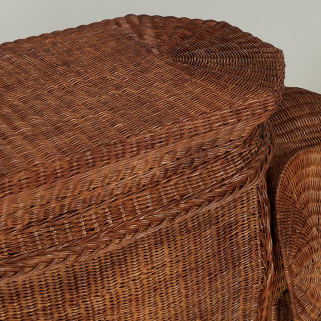 Vintage Italian Wicker Elephant Serving Bar For Sale - Image 15 of 18