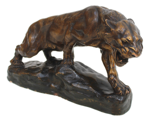 Thomas François Cartier, Roaring Panther, 1800s, Terracotta