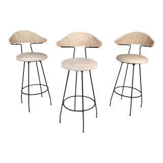 Vintage Modern Swivel Salterini Bar Stools by Maurizio Tempestini - Set of 3 For Sale