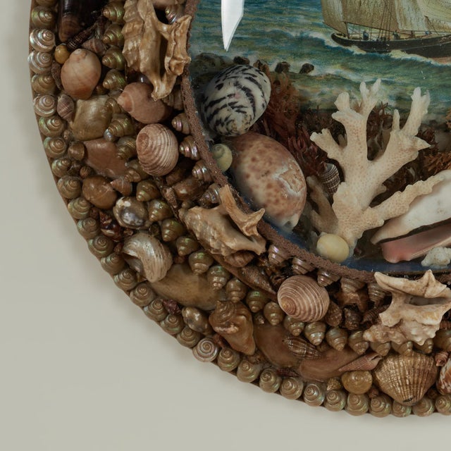 Antique Sailors Valentine With Schooner For Sale In West Palm - Image 6 of 9