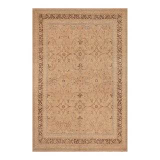 Boho Chic Sand/Brown Wool Rug - 9'1'' X 11'10'' For Sale