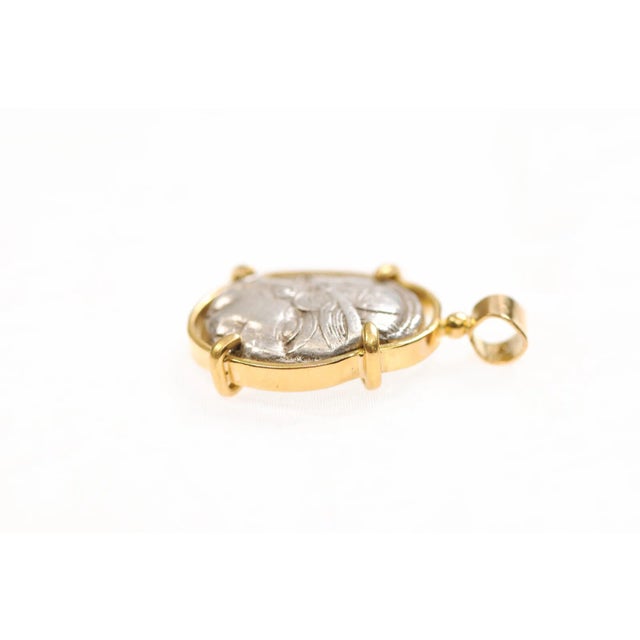 Antique Silver Tetradrachm Pendant from Attica For Sale - Image 10 of 12