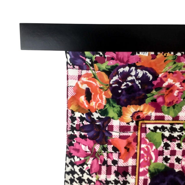 Made in Korea, this beautiful large silk scarf will be perfect for hanging on your wall or tying around your neck for an...