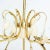 Stilnovo 1950s Italian Brass Flower Chandelier Attributed Stilnovo For Sale - Image 4 of 7