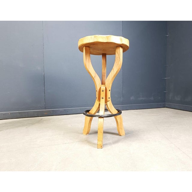 Mid-Century Brutalist Bar Stools, 1960s, Set of 4 For Sale - Image 4 of 16