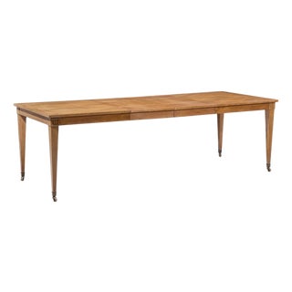 Baker Furniture French Regency Expanding Dining Table With 2 Leaves For Sale