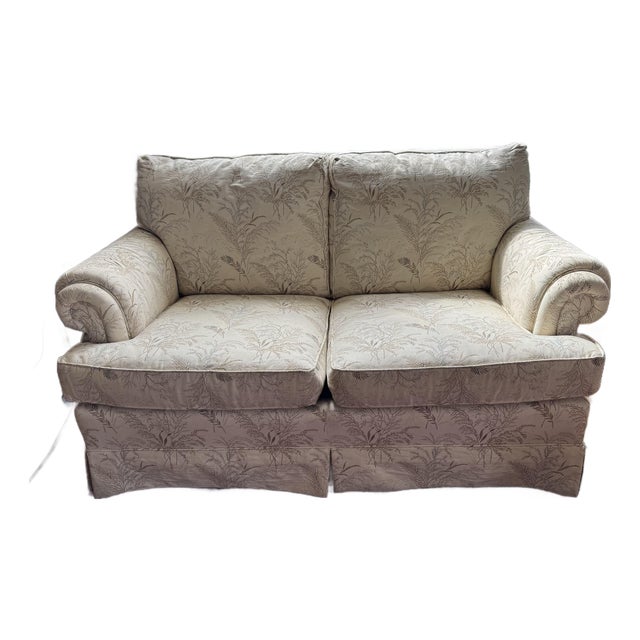 1990s Nature-Inspired Toile Drexel Heritage Love Seat For Sale