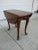 Late 20th Century Oval Cherry Queen Anne Drop-Leaf Side Table For Sale - Image 5 of 12