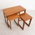 Mid-Century Modern Triform Nesting Tables with Fold Out Top from McIntosh, 1960s, Set of 3 For Sale - Image 3 of 9