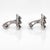 Pair of Signed Aage Weimar Danish Mid-Century Modern Sterling Silver Cufflinks For Sale - Image 9 of 12