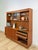 MCM Teak 2 Piece China Cabinet Sliding Doors Shelves Vintage Buffet Storage For Sale - Image 15 of 17