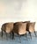 Wood Vintage Italian Georgetti Leather Dining Chairs - Set of 5 For Sale - Image 7 of 12