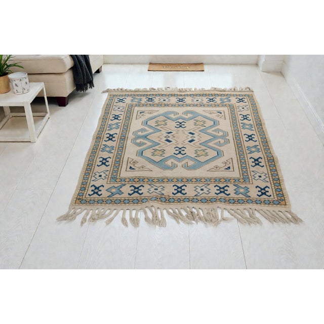 Framhouse Vintage Floor Turkish Rug For Sale - Image 4 of 10
